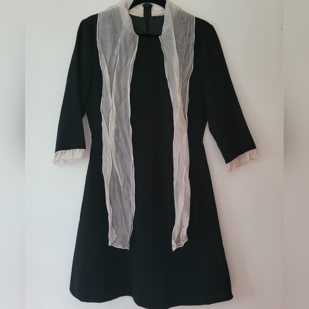MilkCocoa Mini Dress Black and White 3/4 Sleeves Size S